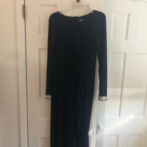 Vince Camuto navy blue evening gown